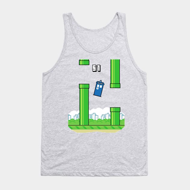 Flappy Tardis Tank Top by BrayInk